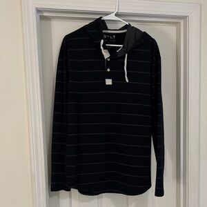BYLT Basics Black Striped Hoodie